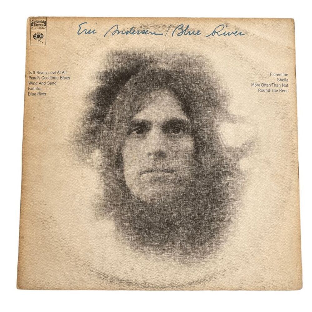 ERIC ANDERSEN Blue River KC31062 LP Vinyl Textured Cover